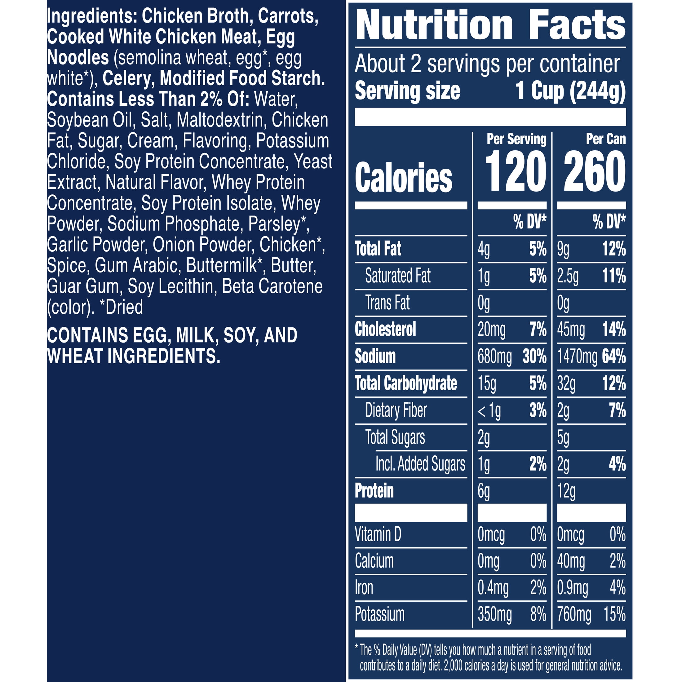 (5 pack) Progresso Traditional, Creamy Chicken Noodle Canned Soup, 18.5 oz.