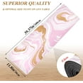 thumbnail image 5 of FREEAMG Marble Texture Long Trivet Table Runner Non-Slip Heat Resistant Table Protector Waterproof Easy to Clean Luxurious Golden Pink Hot Pads Pot Holders Table Mats, 5 of 7