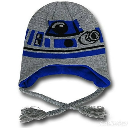 Star Wars R2D2 Laplander Hat Licensed Adult Knitted Peruvian Cap Winter ...