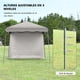 thumbnail image 5 of Costway Carpa 3 x 3 m con Patas Inclinadas Pared Lateral Desmontable Glorieta Plegable Altura Regulable con Sistema Central Bolso Gris, 5 of 10