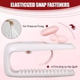 thumbnail image 1 of Bewildely 6 piezas de fundas de edredón flexibles y fiables con clips para funda de edredón antideslizantes y fáciles de usar, únicas Almacenamiento y organización del hogar, 1 of 6