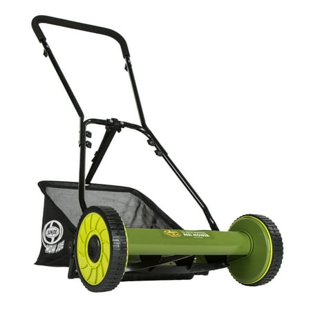 Sun Joe MJ500M-RM Factory Refurbished Mow Joe 16-Inch Manual Reel Mower with Catcher
