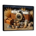 thumbnail image 2 of Designart "Camera for Beach Photography" Nautical & Beach Floater Framed Canvas Art Print, 2 of 7