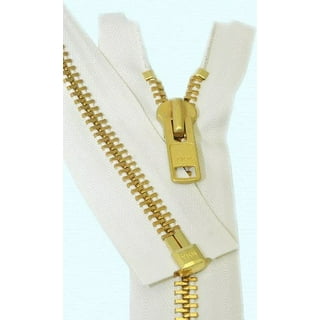  30 Extra Heavy Duty Jacket Zipper YKK #10 Brass