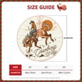 thumbnail image 2 of Daiia Cowboy Riding Horse Drawing Merry Christmas Tree Skirt , Xmas Large Lace-up Tree Skirt, Santa Snowflakes Rustic Home Decorations New Year Party Farmhouse Decor-36", 2 of 6