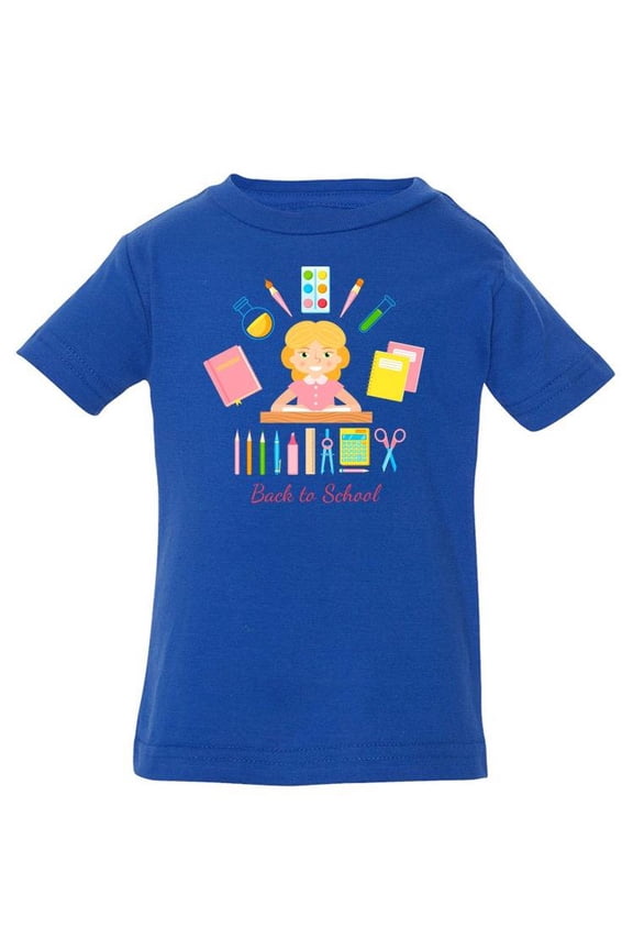 Back To School Girl T-Shirt Infant -Image by Shutterstock,  18 Months