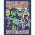 thumbnail image 2 of Boy's Marvel Classic Avengers  Pull Over Hoodie Navy Blue Heather Large, 2 of 4