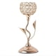 thumbnail image 1 of Candelabro de Cristal Dorado, Candelabro con Forma de Flor de Hierro, PequeñO Juego de Candelabros Vintage para Centro de Mesa,S, 1 of 5