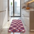 thumbnail image 4 of Red Blue White Star Plaid Checkered Pattern Kitchen Rug Mat,Kitchen Runner Rugs Non Skid Washable,Decorative Kitchen Floor Mats for Kitchen,Sink,Laundry,17"x47.2", 4 of 7