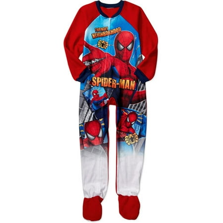 Spider Man - Boys' Footy Pajamas - Walmart.com