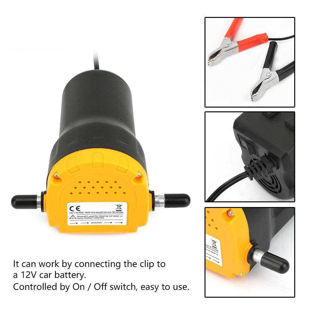 60W Oil//Diesel Suction and Transfer Pump 12V Car Oil Pump