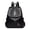 Black, variant on Women's Tassel Soft Leather Backpack Large Capacity Backpack