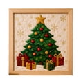 thumbnail image 2 of DIY Christmas Fabric Art Painting Kit, No-Sew 3D Fabric Poke Craft Kit with Wooden Frame & Tools, Christmas Wall Art Decoration Set for Adults, Beginners, Holiday Gift, 2 of 7
