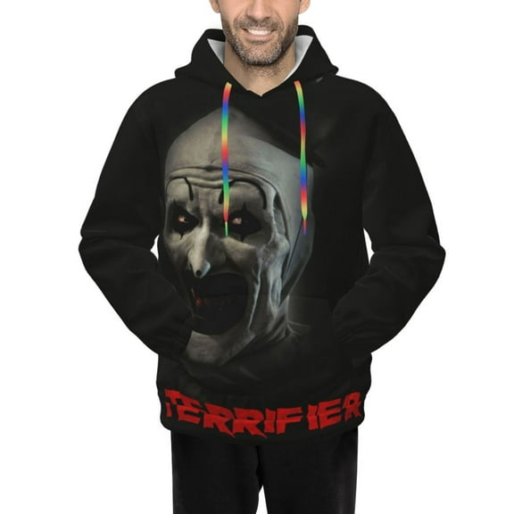 Terrifier Men's Hoodie Novelty Pattern Adult Hooded Sweatshirts Casual Unisex Pullover for Women Youth