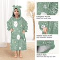 thumbnail image 4 of Wearable Blanket with Sleeves and Pocket Oversized Hooded Sweatshirt 3-14 YR Cartoon Winter Elements M, 4 of 7