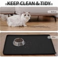thumbnail image 2 of Waterproof Pet Feeding Mat with High Raised Edges,Cat Dog Water Bowl with BPA Free Pet Dogs Cats Food Grade Silicone Food Mats, 2 of 9