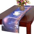 thumbnail image 2 of BSDHOME Galaxy Alien Planet Table Runner Home Decor 14x72 Inch,Universe Skyline Cityscape Table Cloth Runner for Wedding Party Banquet Decoration, 2 of 5
