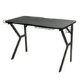 thumbnail image 2 of Atlantic Spectrum Gaming Desk with LED Lighting and Cable Management Tray, 29.75" H, Carbon Fiber Black, 2 of 7