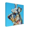 thumbnail image 2 of Robert Phelps Art 'Schnauzer on Blue' Canvas Art, 2 of 3