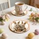 thumbnail image 1 of CaiYueKe Easter Bunny Wooden Coasters Heat Resistant Cup Mats for Dining Table Kitchen Decor Insulating Drinkware Protectors Cute Spring Home Decorations, 1 of 7