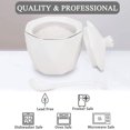 thumbnail image 5 of Ceramic Sugar Bowl with Lid and Spoon,Porcelain Seasoning Box Salt Bowl, 5 of 5