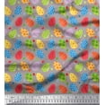 thumbnail image 1 of Soimoi Tissu Satin Modal Œuf de Pâques Imprimé 1 Yard 42 Pouces de Large, 1 of 3