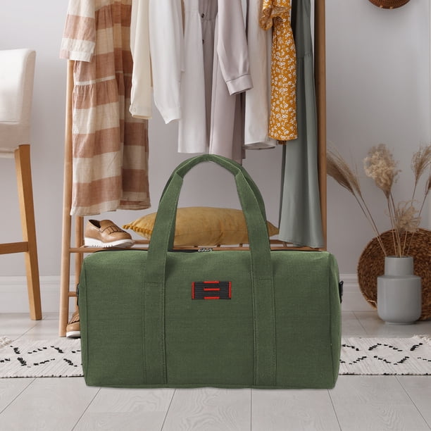 Fiudx Bolsa de Almacenamiento de Gran Capacidad, Lona Resistente, Asa Reforzada, Multiusos para Ropa, Colchas, Ropa de Cama, Mudanzas y Viajes, Almacenamiento Estacional, 65 X 37 X 33 Cm.