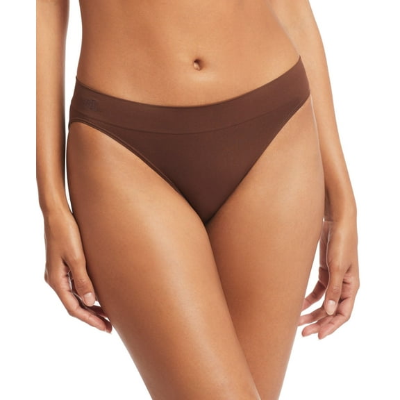 Lauren Ralph Lauren Women's Seamless Stretch Jersey Bikini Brief Underwear 4L0011 - Espresso, Size  XX-Large
