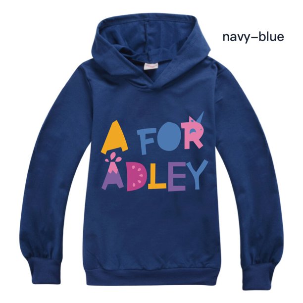 Sudadera con capucha con estampado de estilo navideño de ONE for Adley, camiseta de primavera de algodón para niños, sudaderas con capucha de otoño para niñas, camisetas para niños, camisetas de moda zhangyuxiang LED