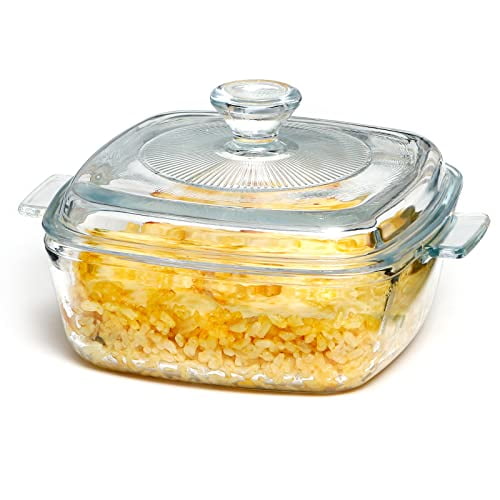 Glass covered casserole dishes hotsell