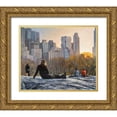 thumbnail image 1 of Braithwaite, Bruce 31x26 Gold Ornate Wood Framed with Double Matting Museum Art Print Titled - Sunset from Cat Rock, 1 of 4