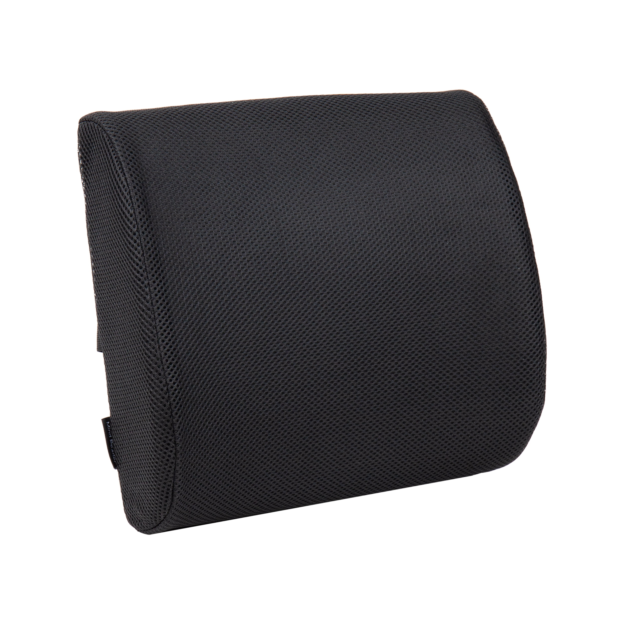 Mind Reader Ergonomic Lower Back Cushion, Office Chair Support, Posture Corrector, Black
