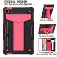 thumbnail image 2 of Galaxy Tab S6 Lite 10.4" Case (SM-P610/P615/P613/P619), Epicgadget Hybrid Shockproof Rugged Drop Protection Cover with Kickstand for Samsung Galaxy Tab S6 Lite 10.4 Inch 2020/2022 Tablet (Black/Pink), 2 of 5