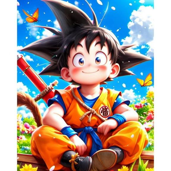 5D DIY Dragon Ball Diamond Painting Kit, Round Acrylic Diamond Artwork for Home Decoration, or Gift.