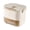 Beige, variant on Drawer Style Ice Tray with Lid and Storage Container 52 Cubes Easy Release Portable for Home Camping Kitchen Beige