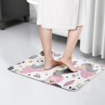 thumbnail image 4 of White Fairy Flower Pattern Flannel Non Slip Door Rugs,Washable Door Mats Indoor,Decorative Door Mats,Dirt-Resistant and Absorbent Doormat for Entrance,Bedroom,Kitchen,Bathroom,23.5x16in(60x40cm), 4 of 5