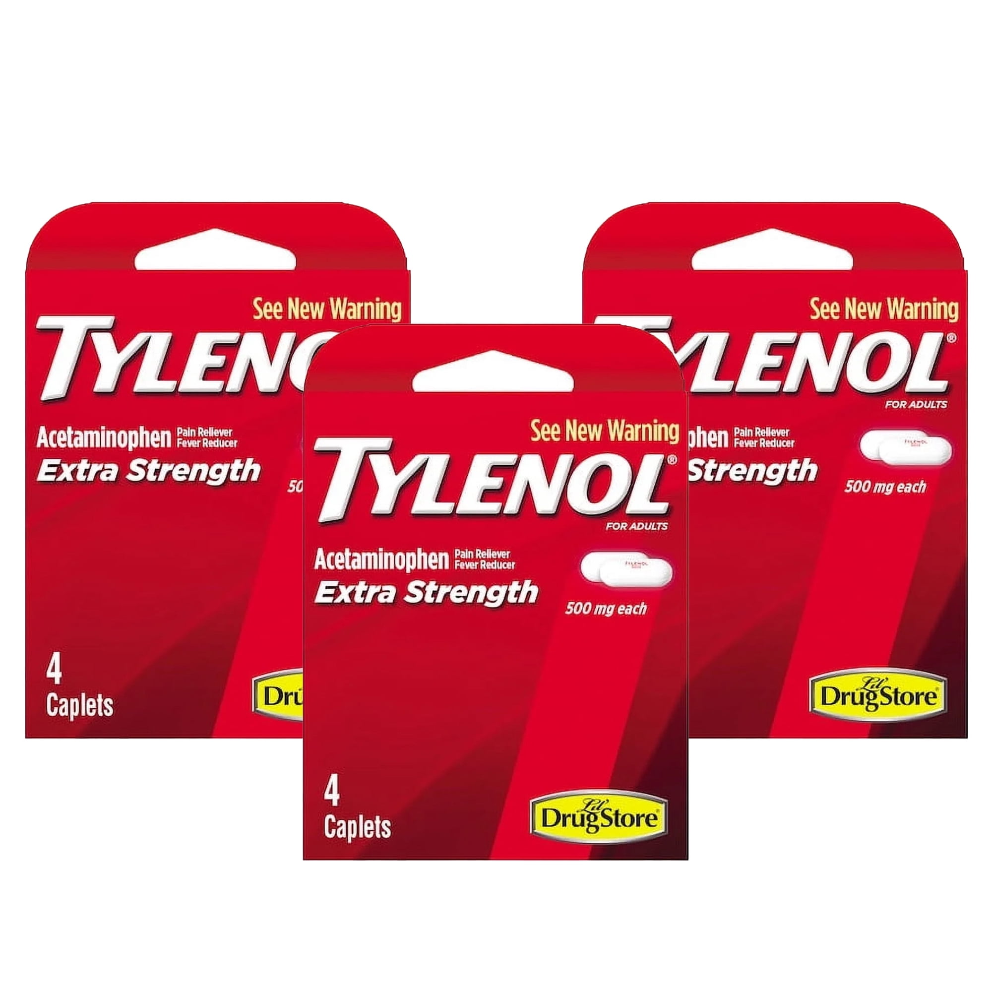 Tylenol Extra Strength Travel Packs for Pain Relief