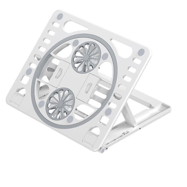 Soporte De Enfriamiento Ajustable Para Computadora Portátil Soporte Plegable Equipado Con Ventilador De Enfriamiento Silencioso Para Computadoras Portátiles Teléfonos Celulares Libros Laptop Riser Speravity EL016784-01