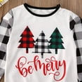 thumbnail image 4 of Mialoley Mom Dad Kid Christmas Tree Pattern 2Pcs Pajamas Baby Romper Sleepwear Set, 4 of 7