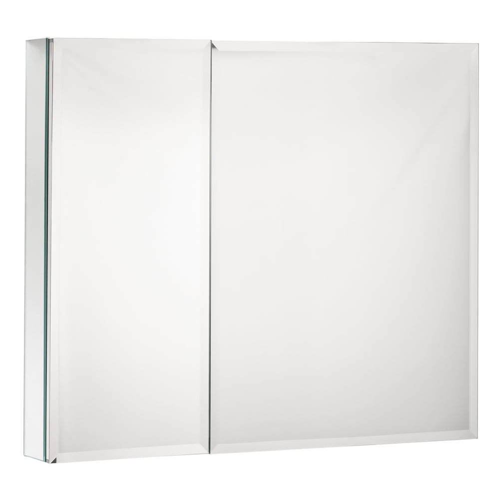 MOVO Double Doors Medicine Aluminum Bathroom with Mirror 30" x