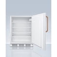 thumbnail image 2 of ADA compliant commercial all-refrigerator for freestanding general purpose use, auto defrost w/lock, copper handle, and white finish, 2 of 4