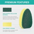 thumbnail image 2 of Moqsnm 5 Pack Dish Sponge for Kitchen, Sponges for Dishes, Sponges Kitchen, Cleaning Sponge, Dual Sided Scrub Heavy Duty, Non Scratch Sponges Perfect for Dishwashing and Household Cleaning, 2 of 9