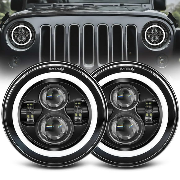 Proyector LED ZIMABLUE redondo de 7 pulgadas para Wrangler