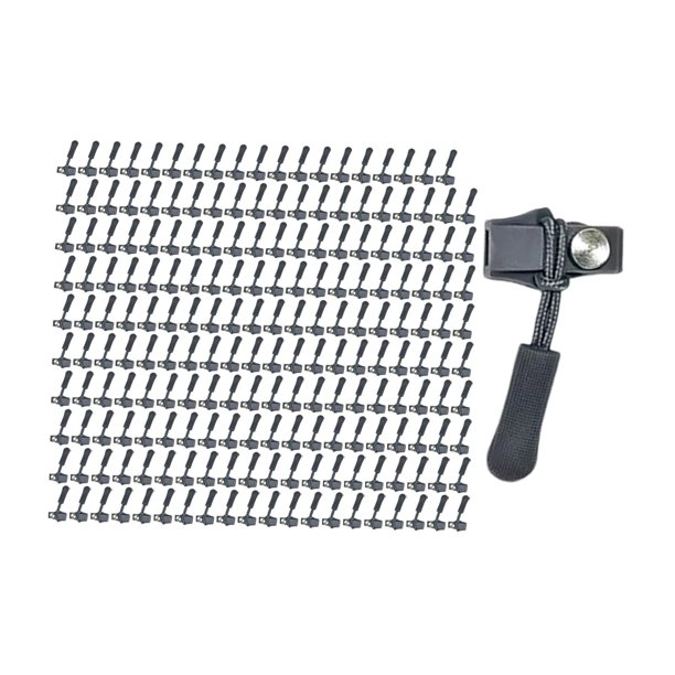 Kit de reparación de cremalleras, tiradores de cremalleras universales, fácil instalación, repuestos para cremalleras gris oscuro