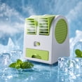 thumbnail image 6 of OCCOA Air Mini Desktop Fan Quiet Portable Air Cooler with Water Ice Storage Drawer for Student Dorm Office Desk Indoor Use, Green, 6 of 6