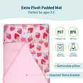 thumbnail image 2 of Wildkin Toddler Microfiber Nap Mat for Boys and Girls (Strawberry Patch), 2 of 7