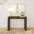 thumbnail image 2 of Plank+Beam 46" Solid Wood Console Table, Conture Rounded Edge Sofa Table, Narrow Entryway Table, Console Tables for Entryway, Walnut, 2 of 9