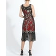 thumbnail image 3 of 20'S Party Dress Flapper Women 1920S Sequin Art Deco Cocktail Party Wear, 3 of 3