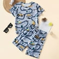 thumbnail image 2 of Ensemble de Pyjamas pour Filles, Col Rond, Confort Doux, Mode, Pyjamas Preppy pour Filles, Vêtements pour Enfants de 6-7 Ans, 2 of 4