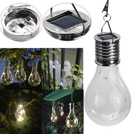 

Mittory Waterproof Solar Rotatable Outdoor Garden Camping Hanging LED Light Lamp Bulb Casual white #579